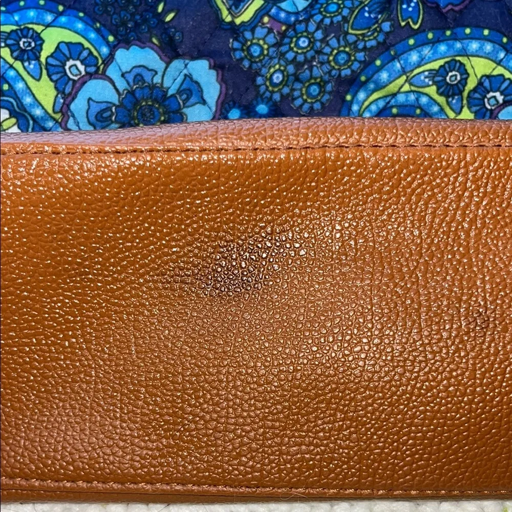 Floral Blue and Brown‎ Shoulder Bag Stone New York